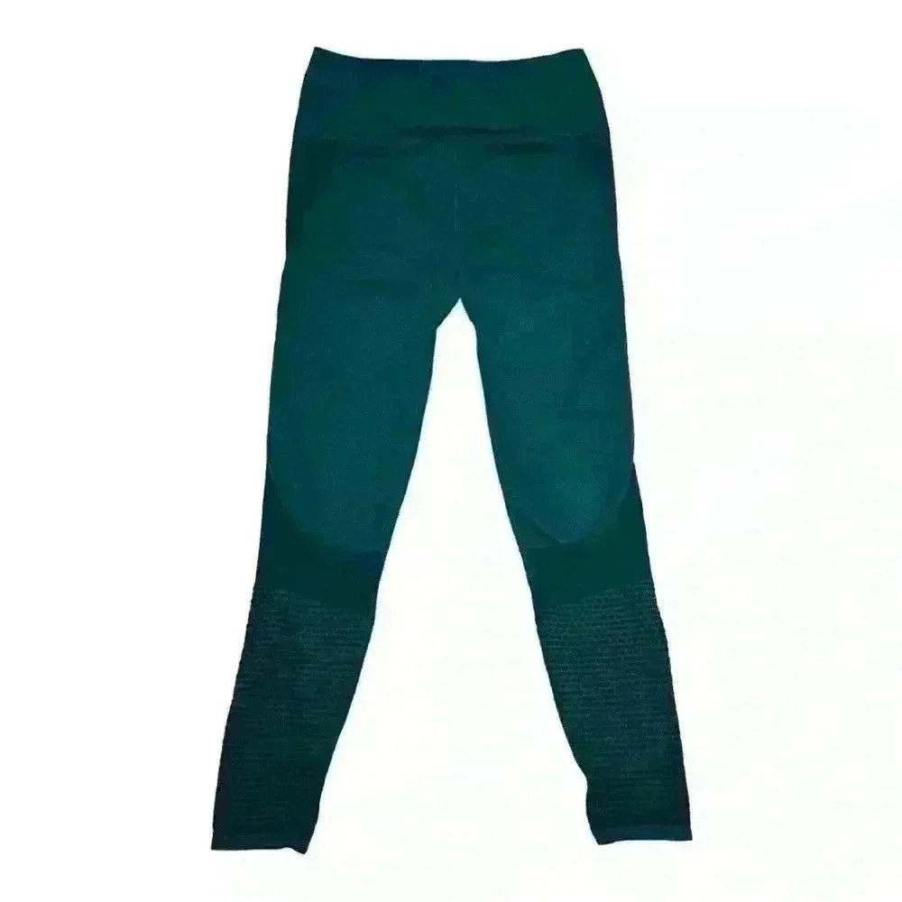 Fabletics NWT Seamless High-Waisted Mesh Leggings Teal Fjord Athletic Pants S - Picture 5 of 10